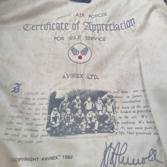 US Army Air Forces Real Leather Bomber Jacket - Picture 4 of 16